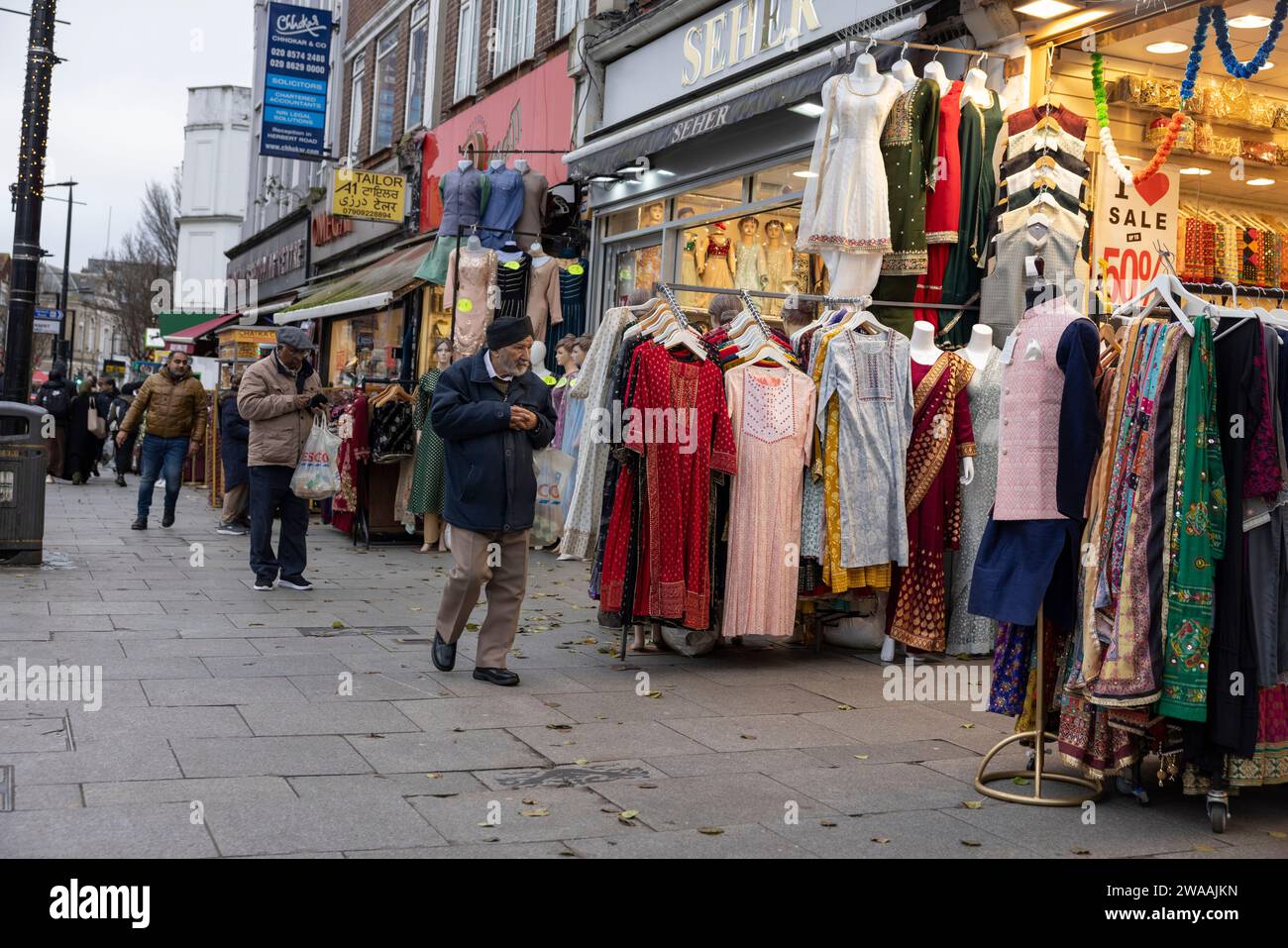 Southall West London, the largest Punjabi community outside India, England, United Kingdom Stock Photo
