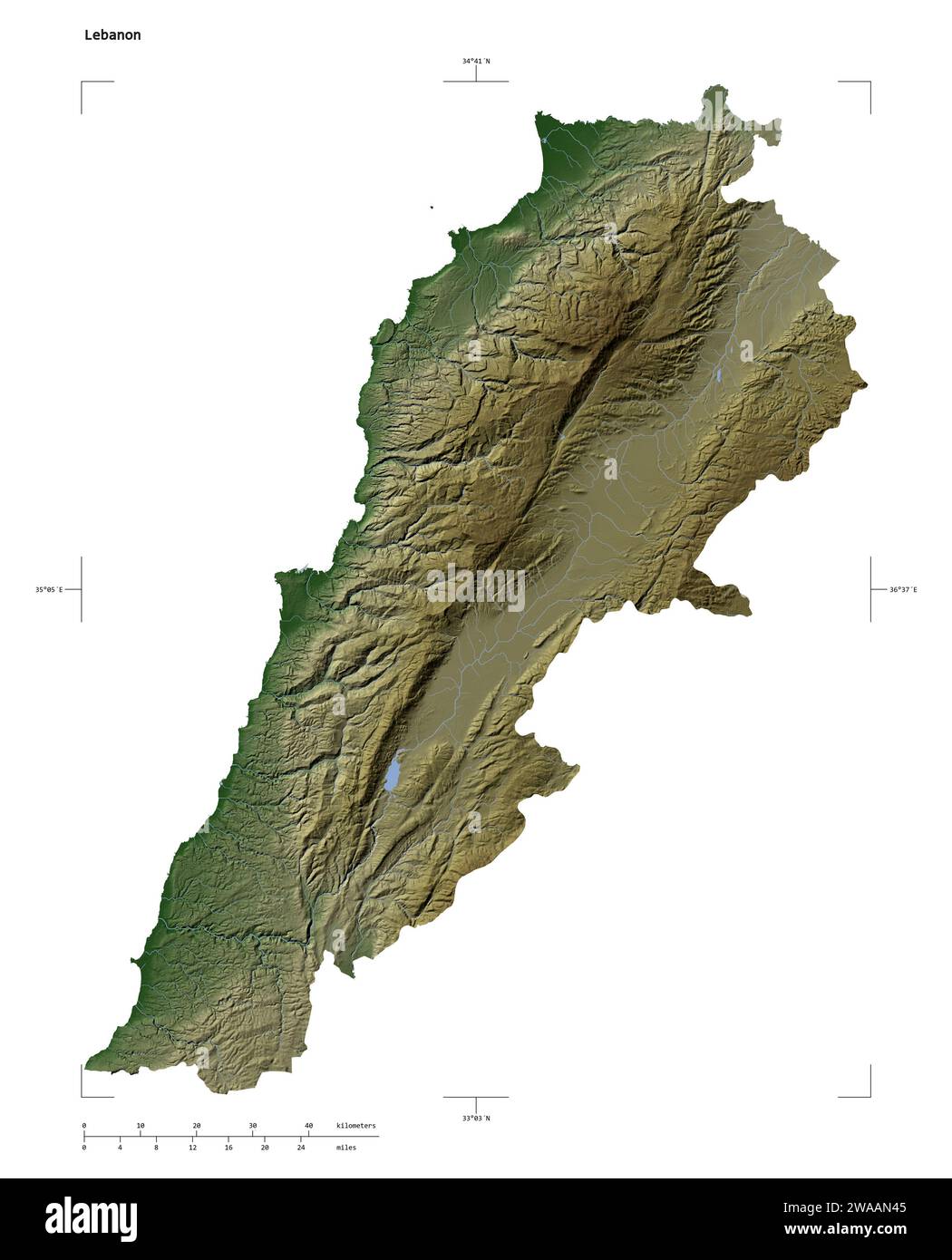 Shape of a Pale colored elevation map with lakes and rivers of the ...