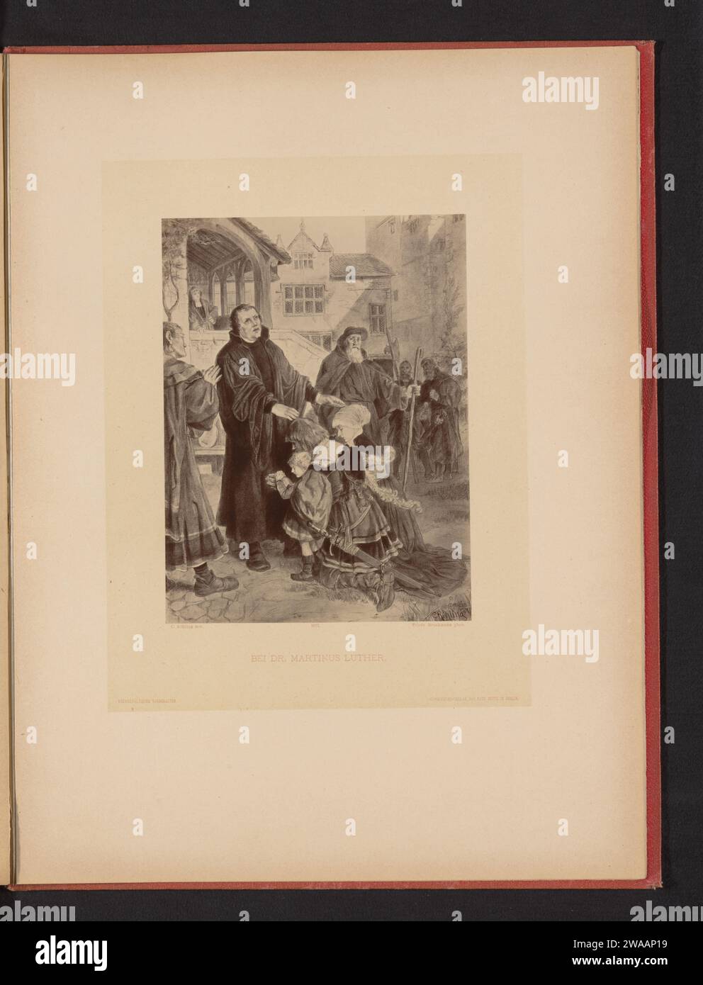 Reproduction of a drawing of a scene from that Ahnen by Gustav Freitag ...