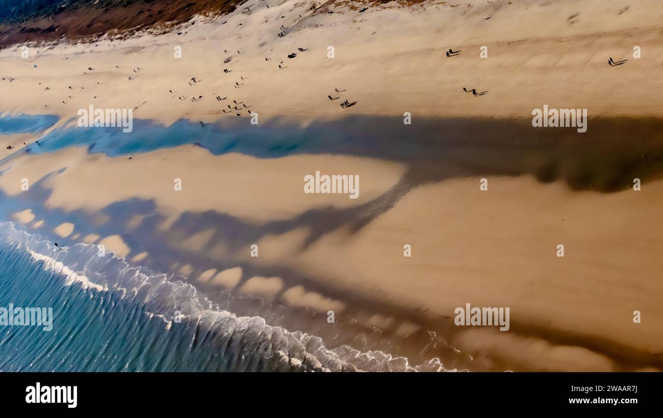 Walking at Low Tide, Coligny Beach Stock Photo Alamy