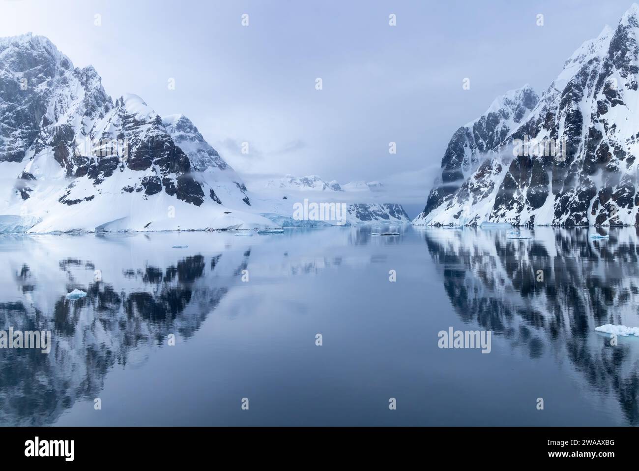 Lamaire Channel in Antartica. Stock Photo