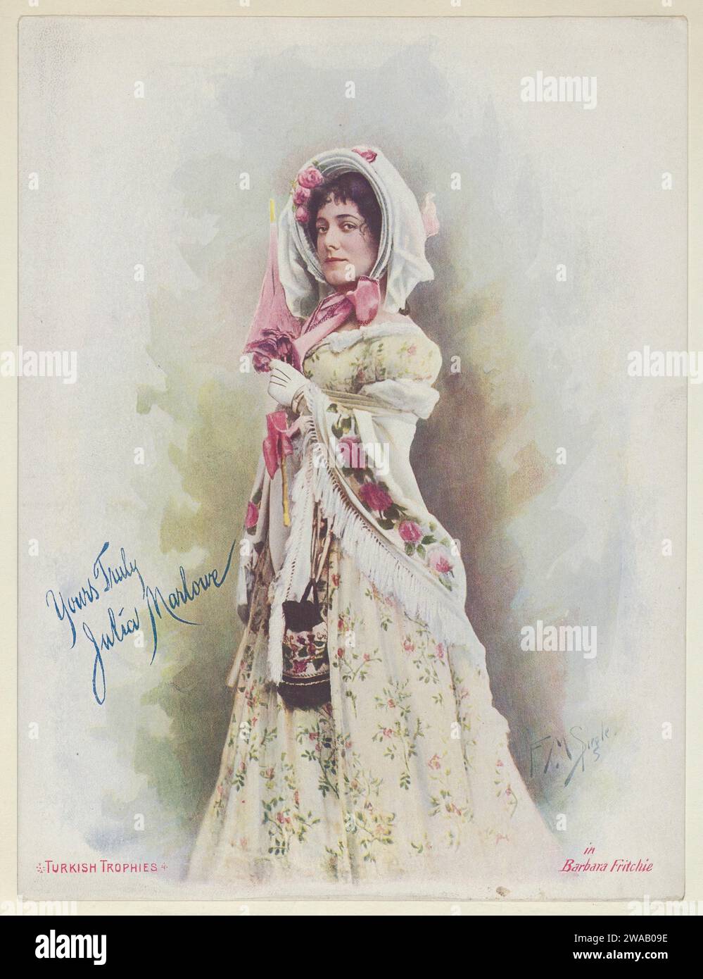 Julia Marlowe in Barbara Fritchie, from the Actresses series (T1 ...