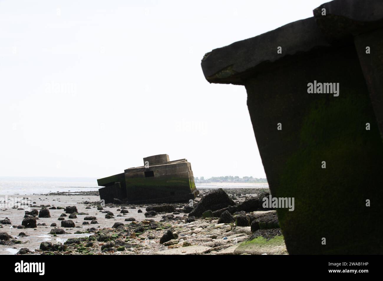 WW2 Warden Point Gun Battery Stock Photo