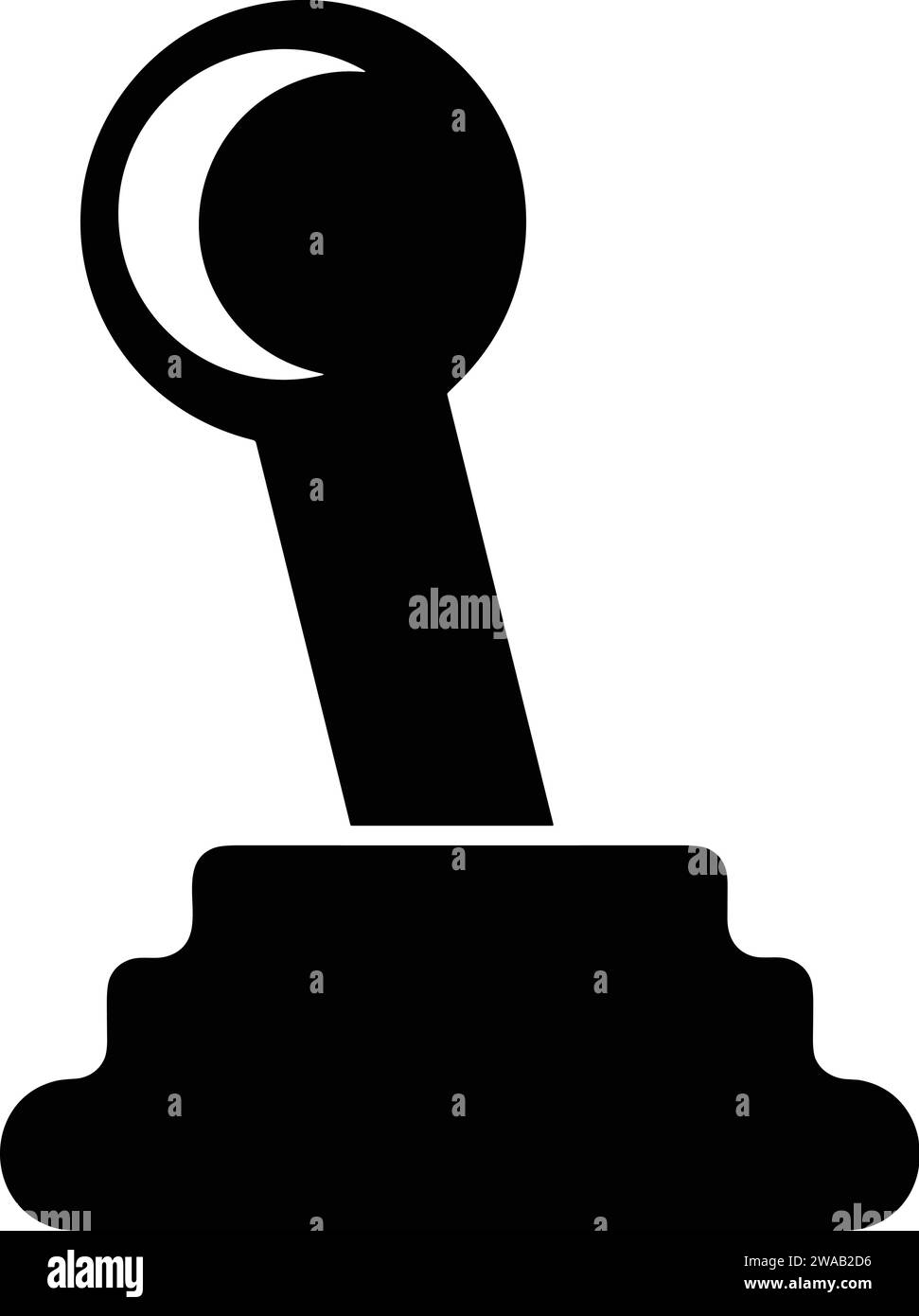 Vehicle Transmission Automatic car gear lever Stock Vector Image