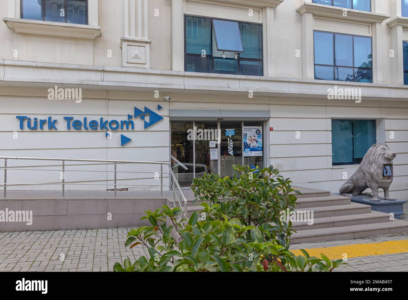 Istanbul, Turkey - October 20, 2023: Turk Telekom Telecommunication ...