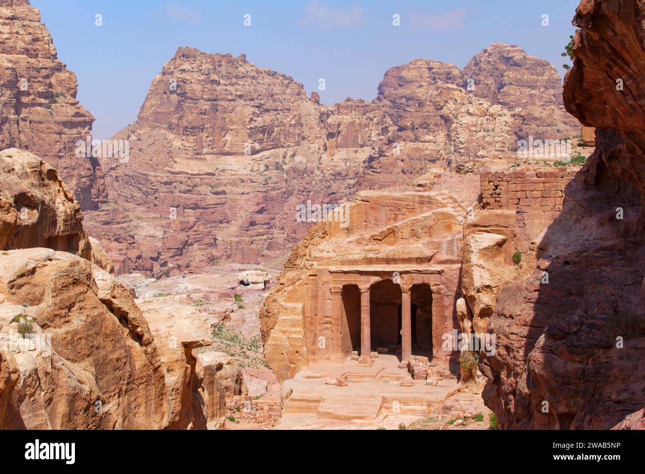 The 'Garden Tomb' in Petra, Jordan. Stock Photo