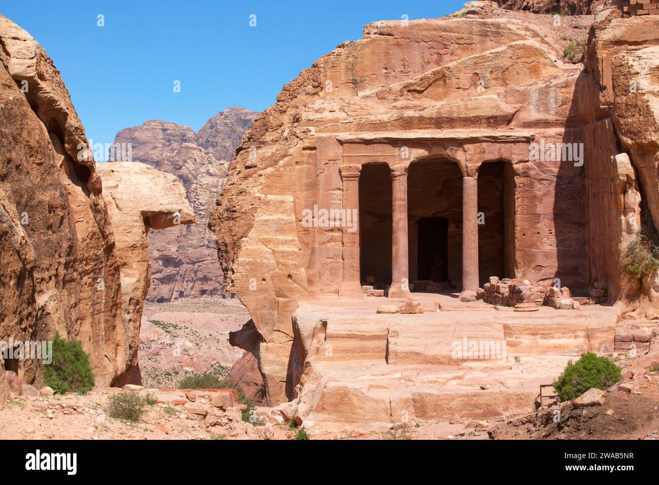 The 'Garden Tomb' in Petra, Jordan. Stock Photo