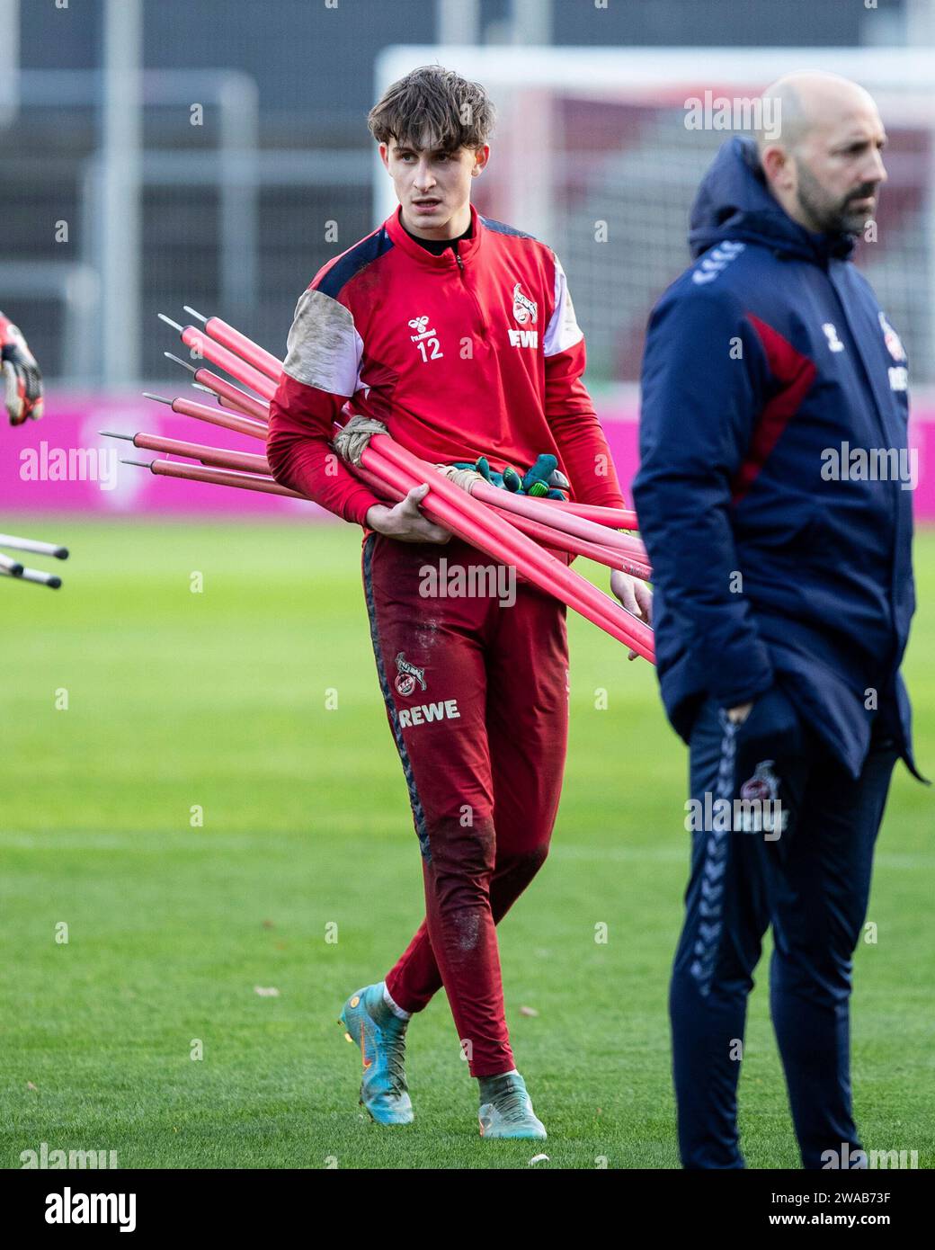 Koeln, Deutschland. 03rd Jan, 2024. Jonas Nickisch (1.FC Koeln, 12) nach dem Training 1. FC K?ln, Training 03.01.2024 Credit: dpa/Alamy Live News Stock Photo