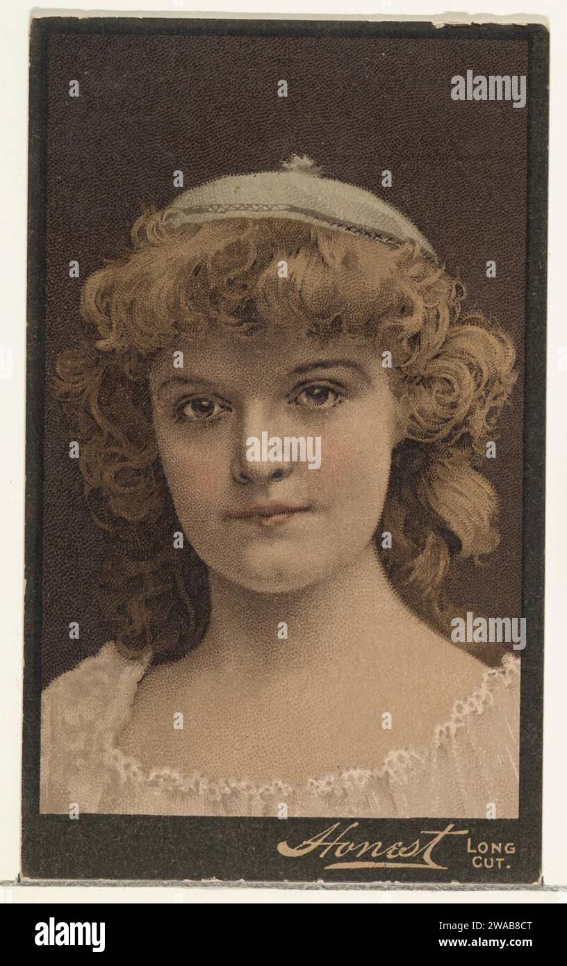 Actress wearing small cloth cap, from Stars of the Stage, Third Series