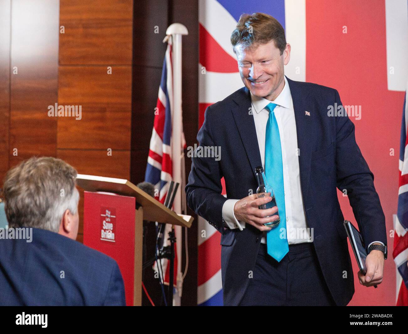 03/01/2024, London, United Kingdom. Leader of Reform UK, Richard Tice ...