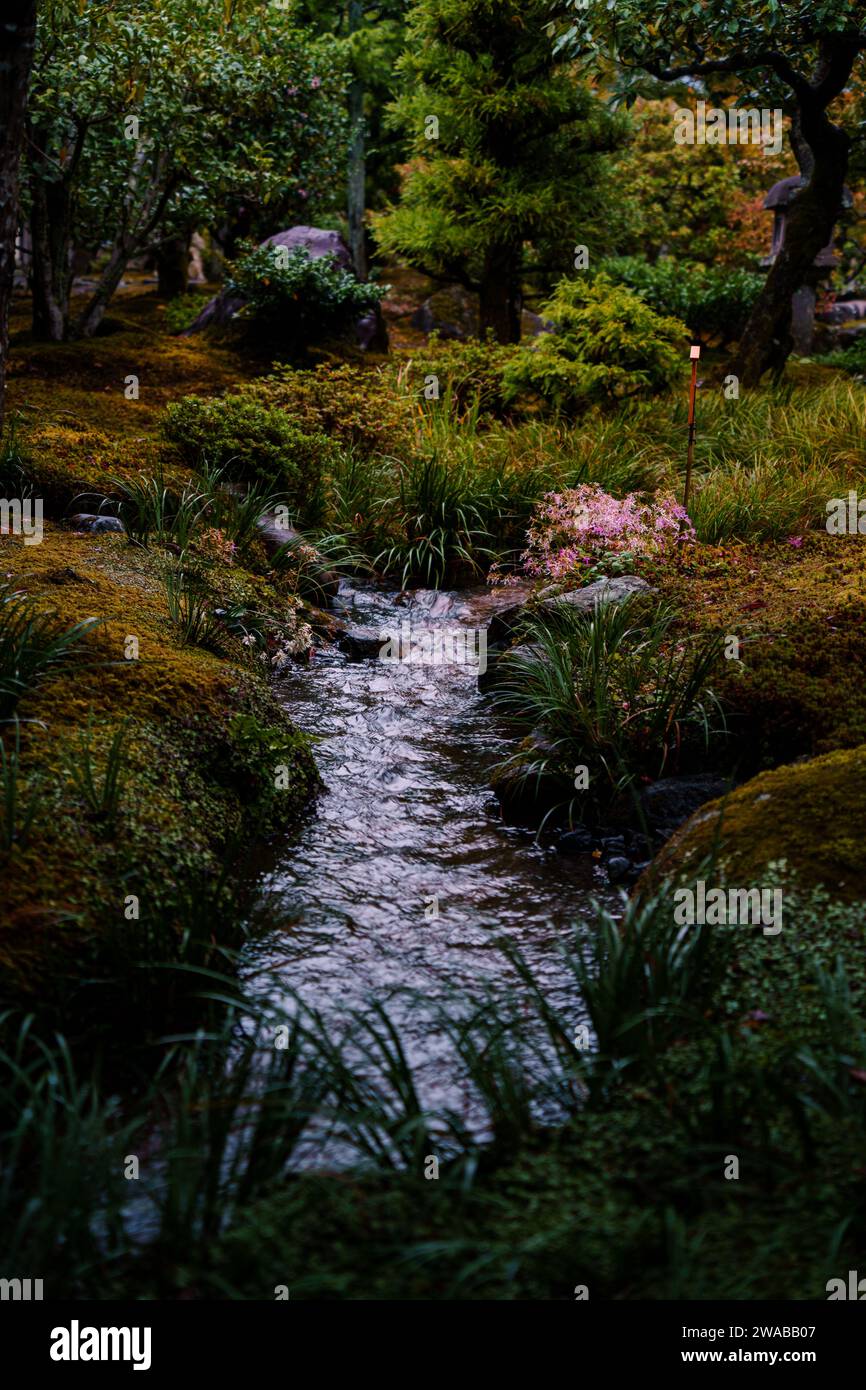 River with running water in Kyoto, Japan Stock Photo - Alamy