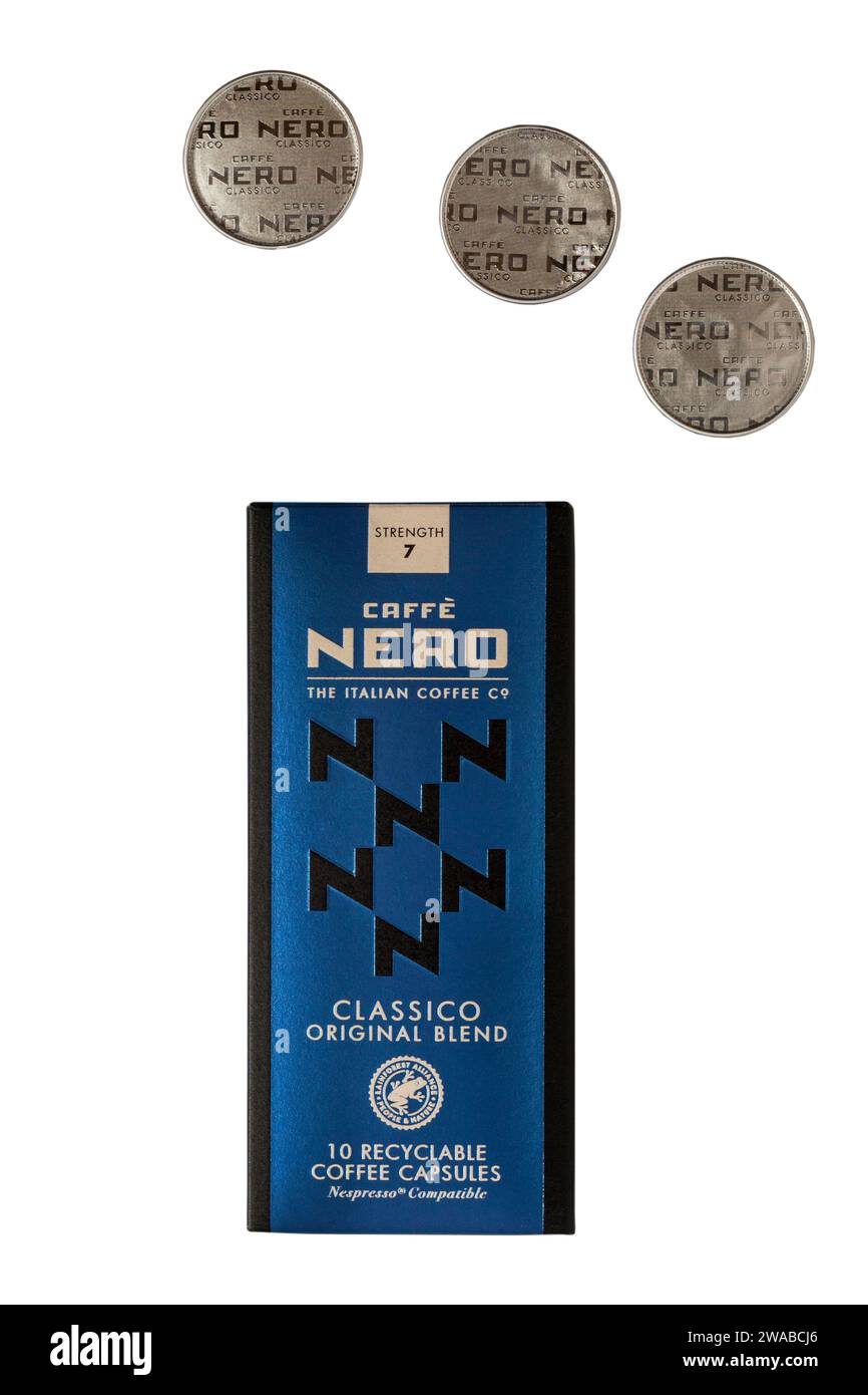 Box of Caffe Nero Classico Original Blend coffee capsules coffee pods