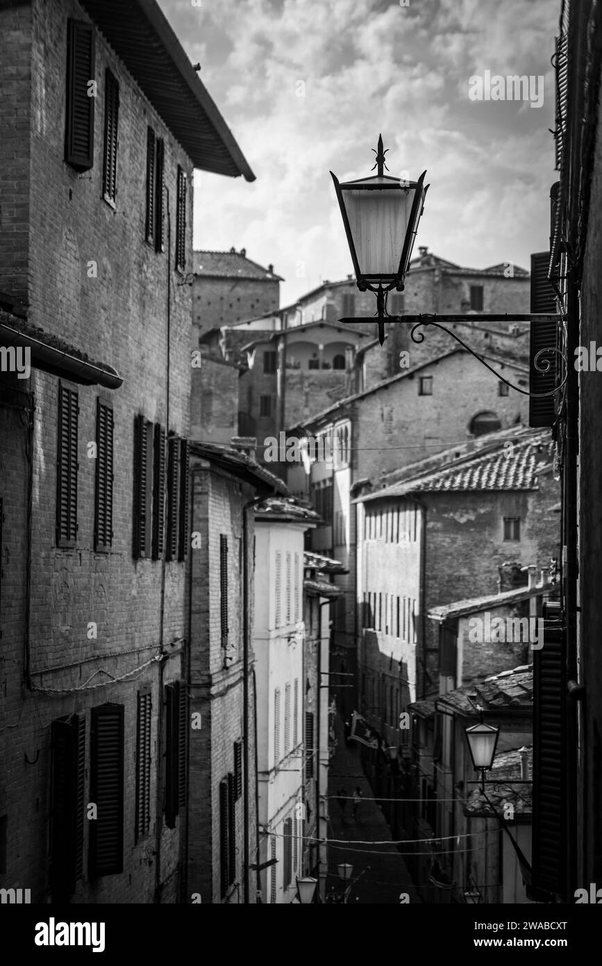 Antique brick streets Black and White Stock Photos & Images - Alamy