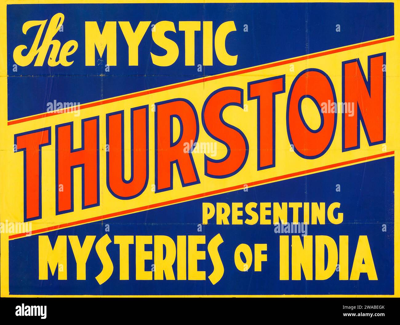 Vintage 1920s Thurston The Great Magician Indian Rope Trick Poster – 8x24 Repro