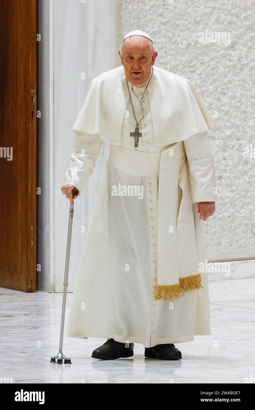 Vatican City, Vatican City. 03rd Jan, 2024. Pope Francis Arrives To