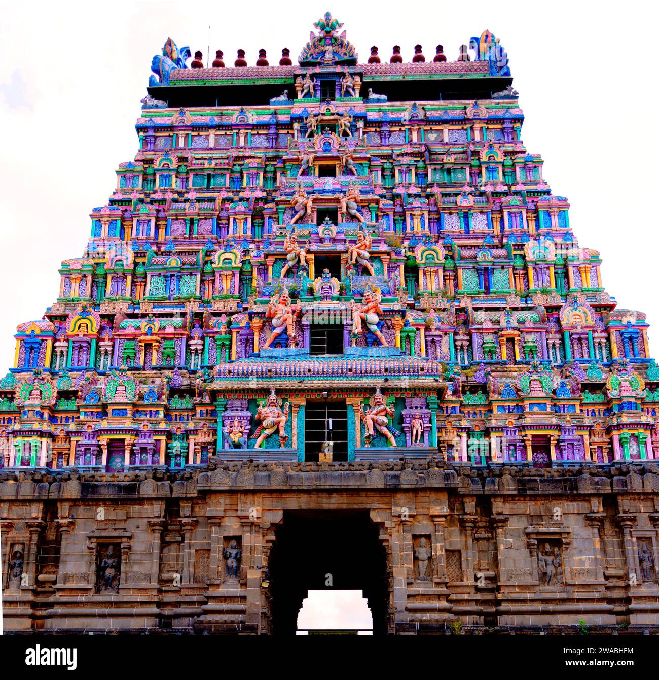 Great lucky god lord Nataraja in south India Tamil Nadu Hindu temple ,As a symbol, Shiva Nataraja is a brilliant invention Stock Photo