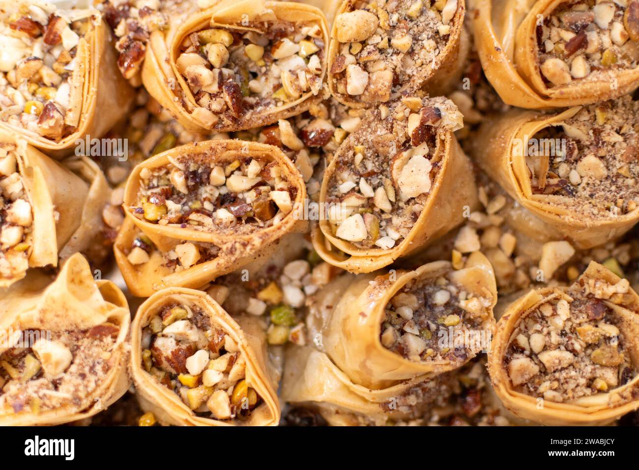 Traditional sweet with nuts Stock Photo