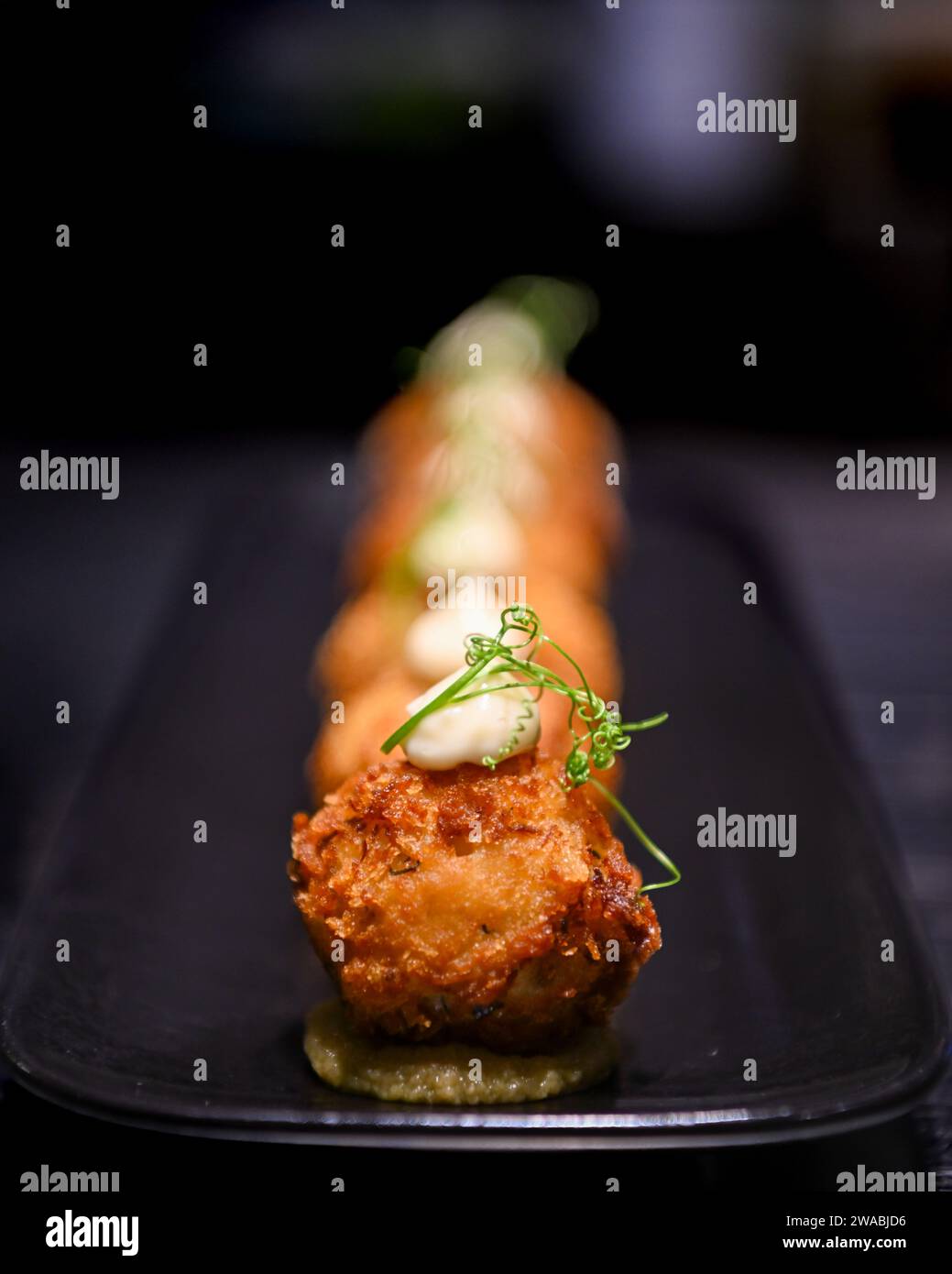 Delicious cheese croquettes Stock Photo