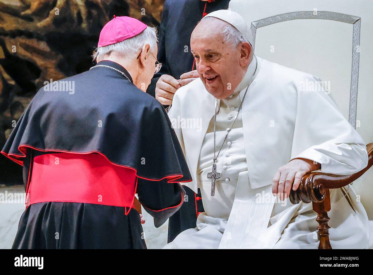 Vatican City, Vatican City. 03rd Jan, 2024. Pope Francis Greets Some ...