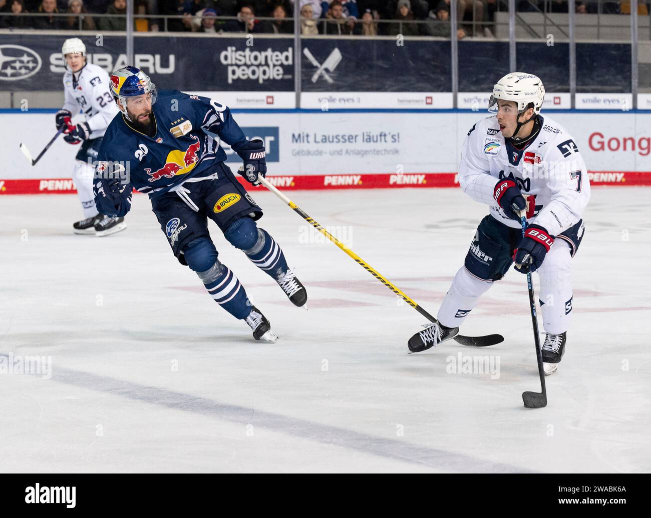 Muenchen, Deutschland. 02nd Jan, 2025. Andreas Eder (EHC Red Bull