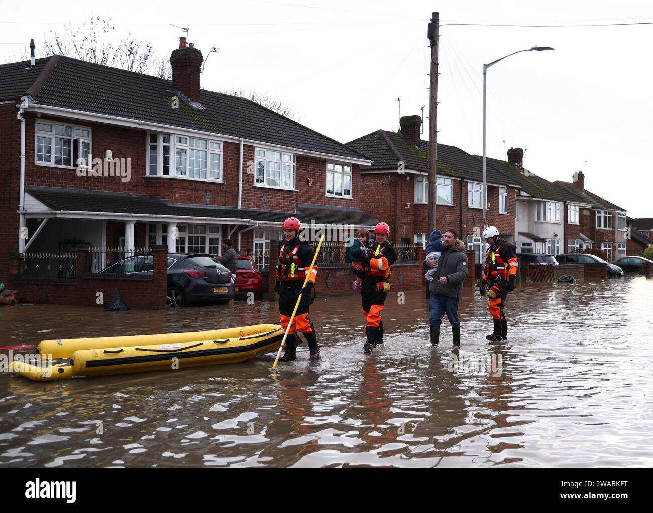 Loughborough, Leicestershire, UK. 3rd January 2024. UK weather. Fire