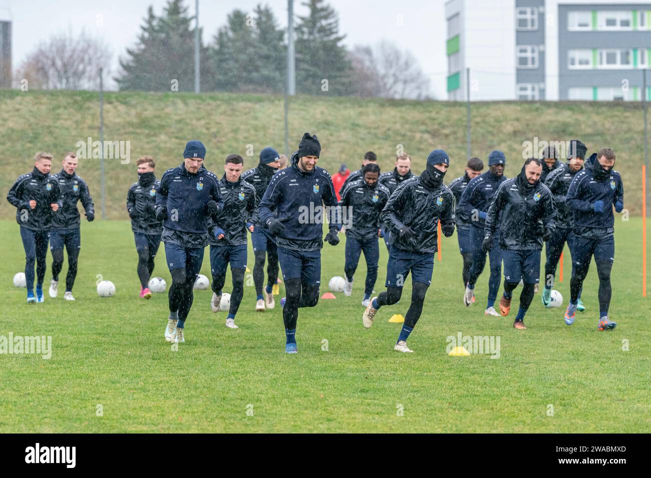 Chemnitz, Deutschland 03. Januar 2024 Regionalliga Nordost 2023/2024