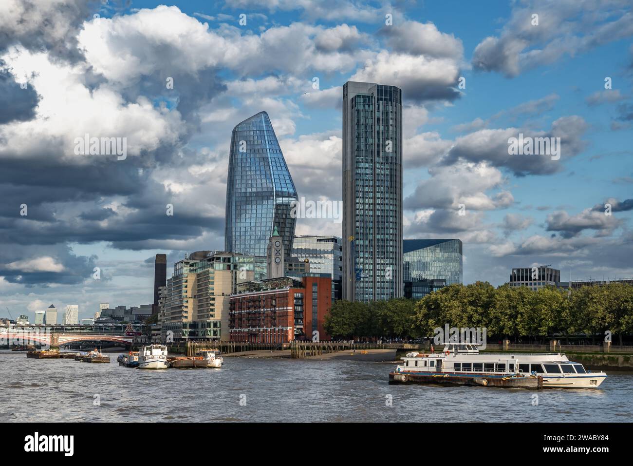 Beautiful view of Luxury Apartment Buildings In City Skyscrapers