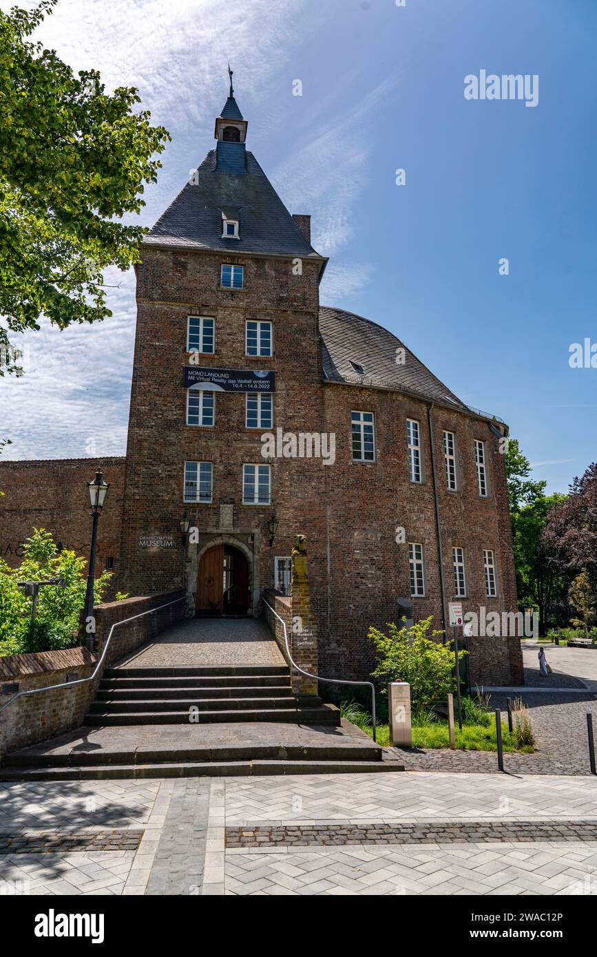 Grafschafter Museum, in the castle of Moers, on the Lower Rhine, NRW, Germany Stock Photo