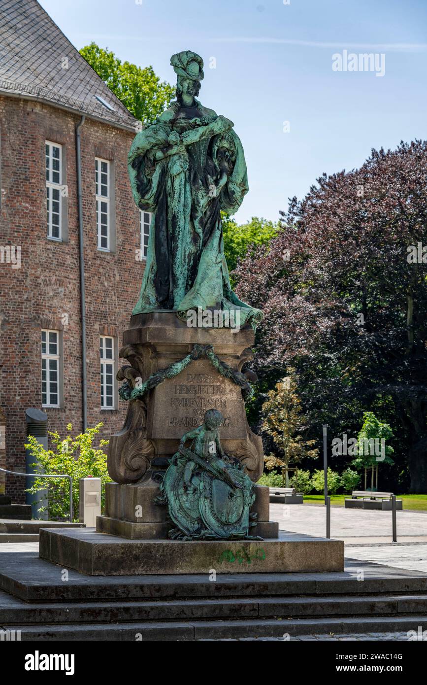 Luise Henriette monument, Grafschafter Museum, in Moers Castle, on the Lower Rhine, NRW, Germany Stock Photo