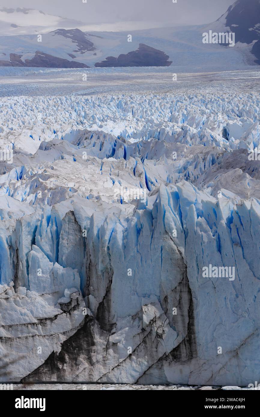 Perito Moreno glacier. Los Glaciares National Park.El Calafate.Patagonia.Argentina Stock Photo