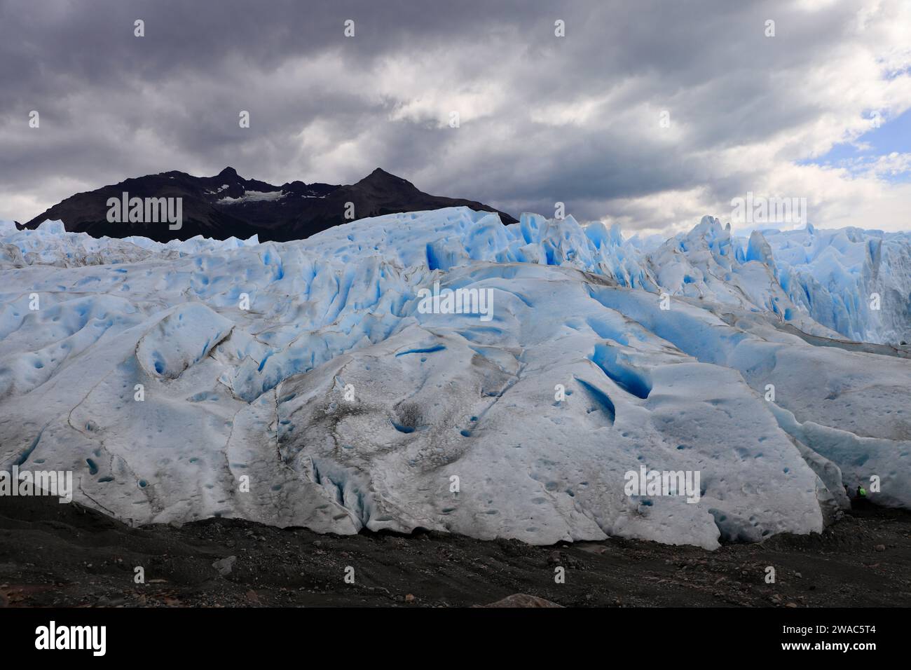 Perito Moreno glacier.Los Glaciares National Park.El Calafate.Argentinia Stock Photo