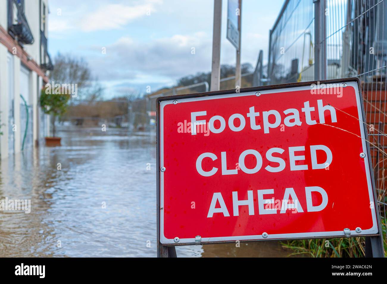 Bewdley, UK. 3rd January, 2024. UK weather After many days of rainfall