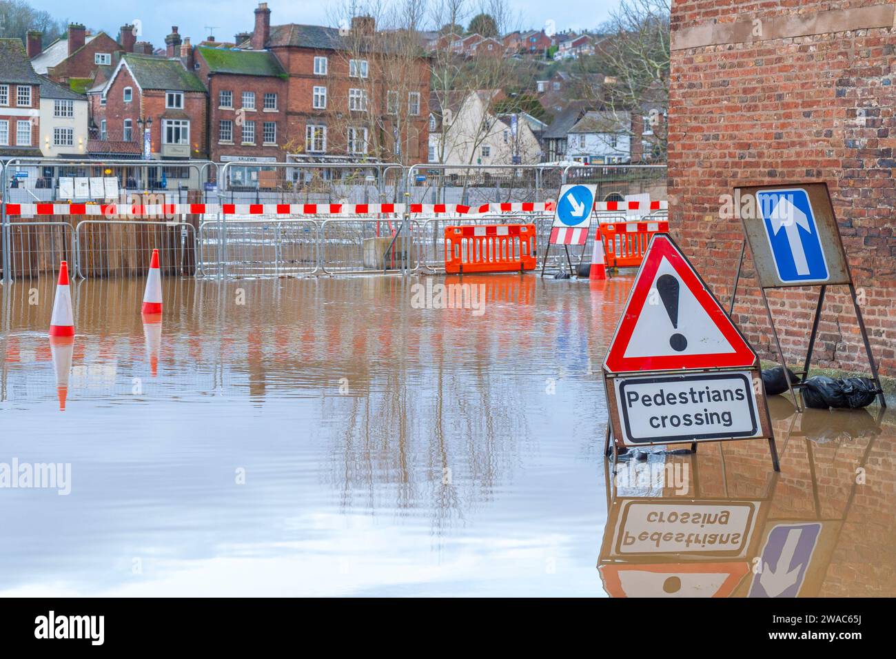 Bewdley, UK. 3rd January, 2025. UK weather After many days of rainfall