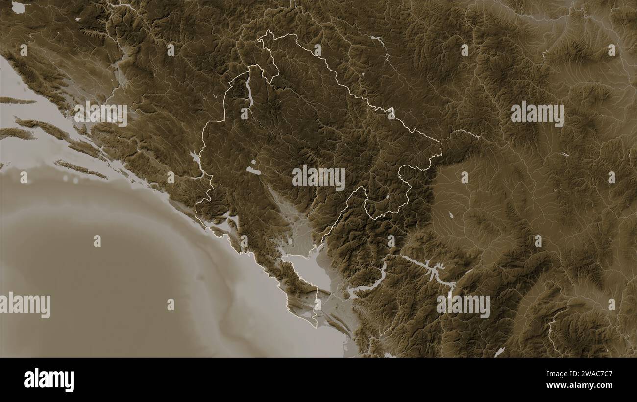 World map zoom in montenegro hi-res stock photography and images - Alamy