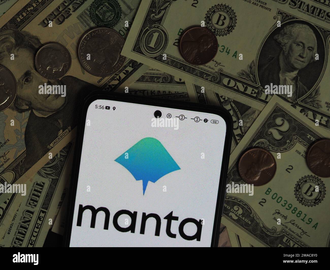 Germany. 3rd Jan, 2024. In this photo illustration, a Manta Software