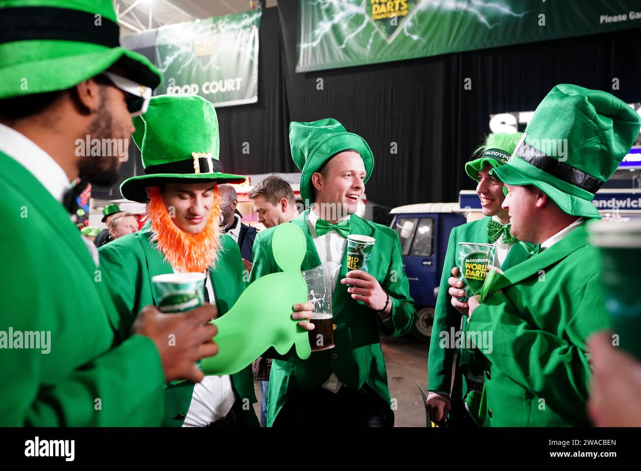 A general view of fans before the final of the Paddy Power World Darts Championship at Alexandra