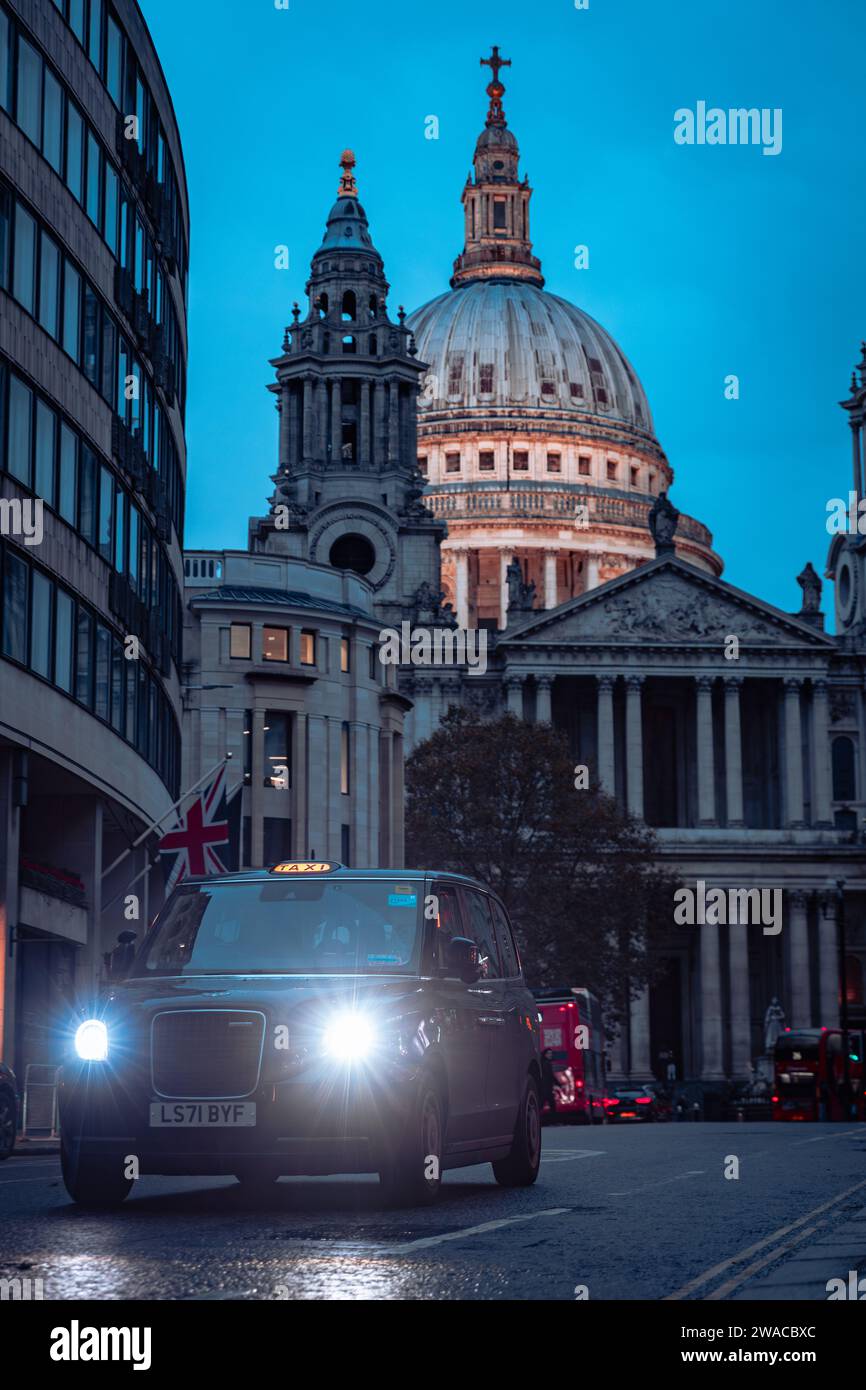 St.Pauls Cathedral seen from Ludgate Hill Stock Photo