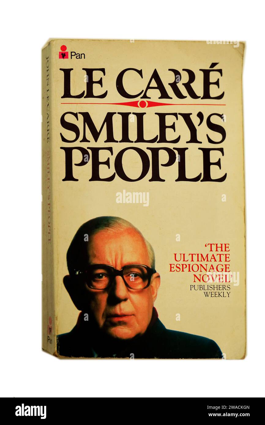 John Le Carre - Smiley's People. Studio set up on white background. December 2023 Stock Photo