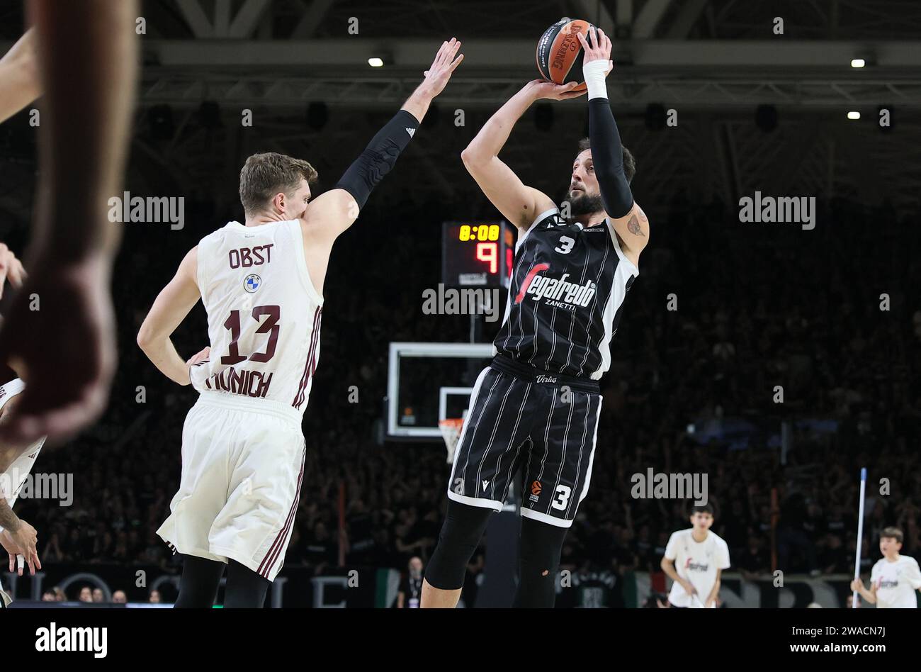 Bologna, Italy. 03rd Jan, 2024. Marco Belinelli (Segafredo Virtus