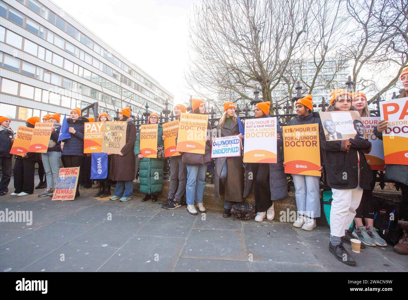 Junior doctor strike 2024 january hires stock photography and images