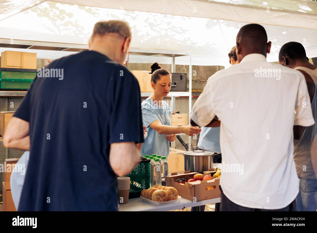 Ration receiving hi-res stock photography and images - Alamy