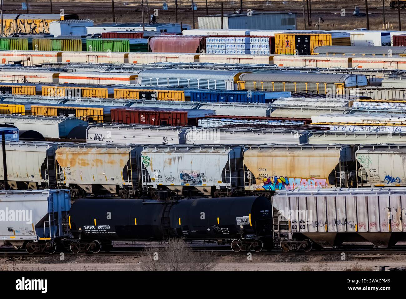 Bailey Yard, the world's largest rail classification yard, Union ...