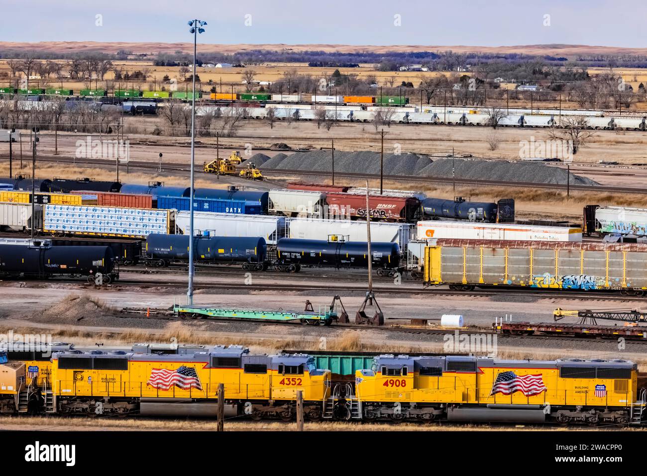 Bailey Yard, the world's largest rail classification yard, Union ...