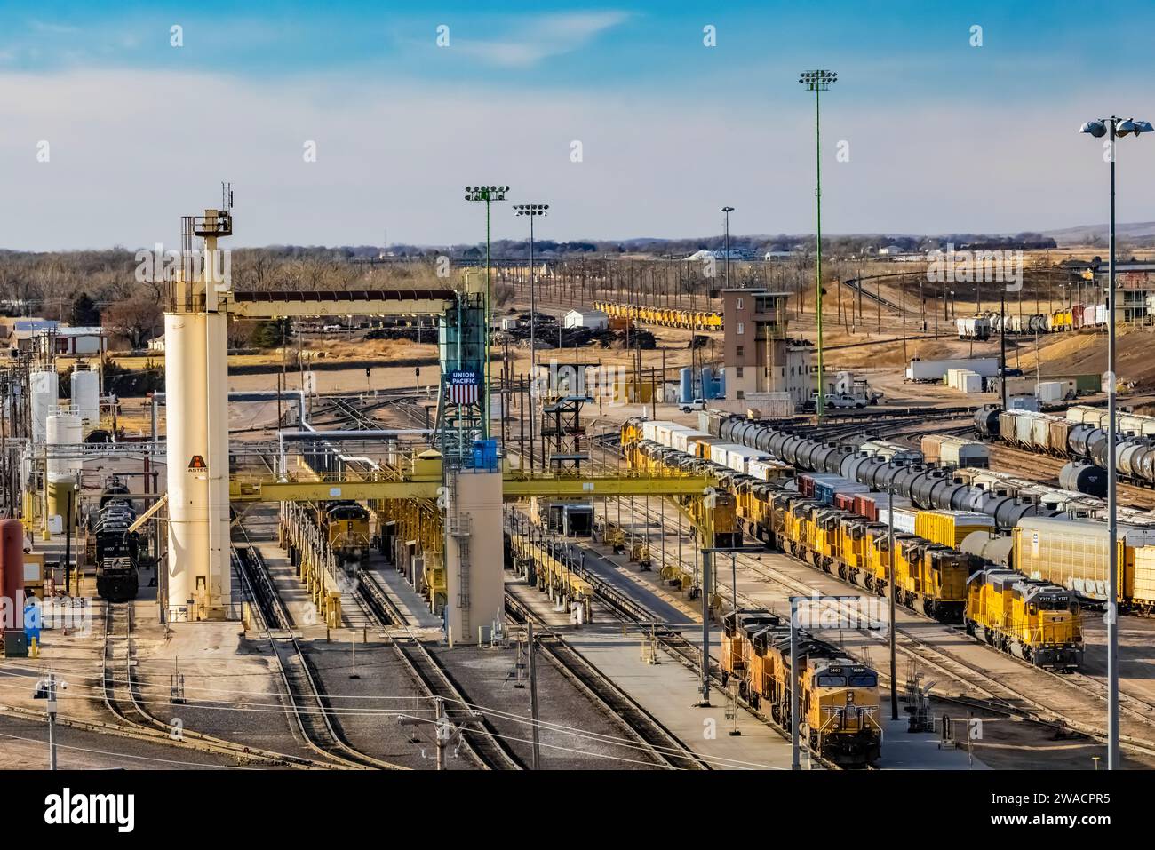 servicing facility at Bailey Yard, the world's largest rail