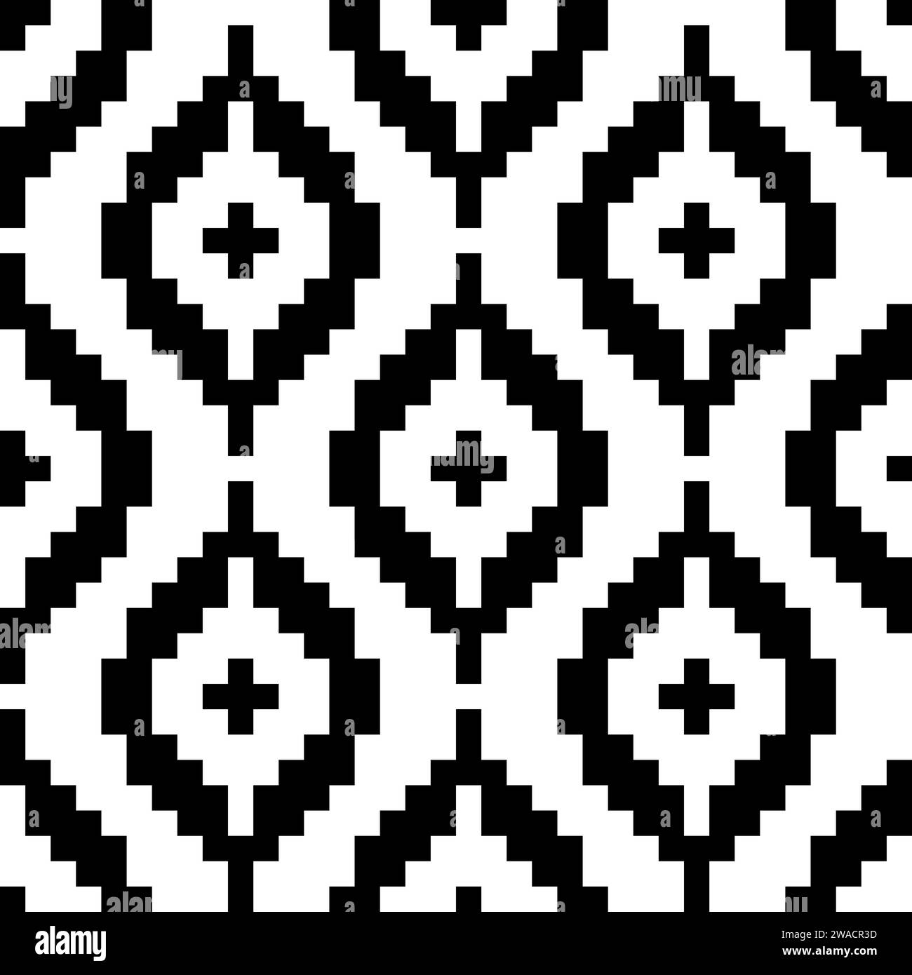 Shweshwe african seamless pattern. Repeating abstract shwe black ...