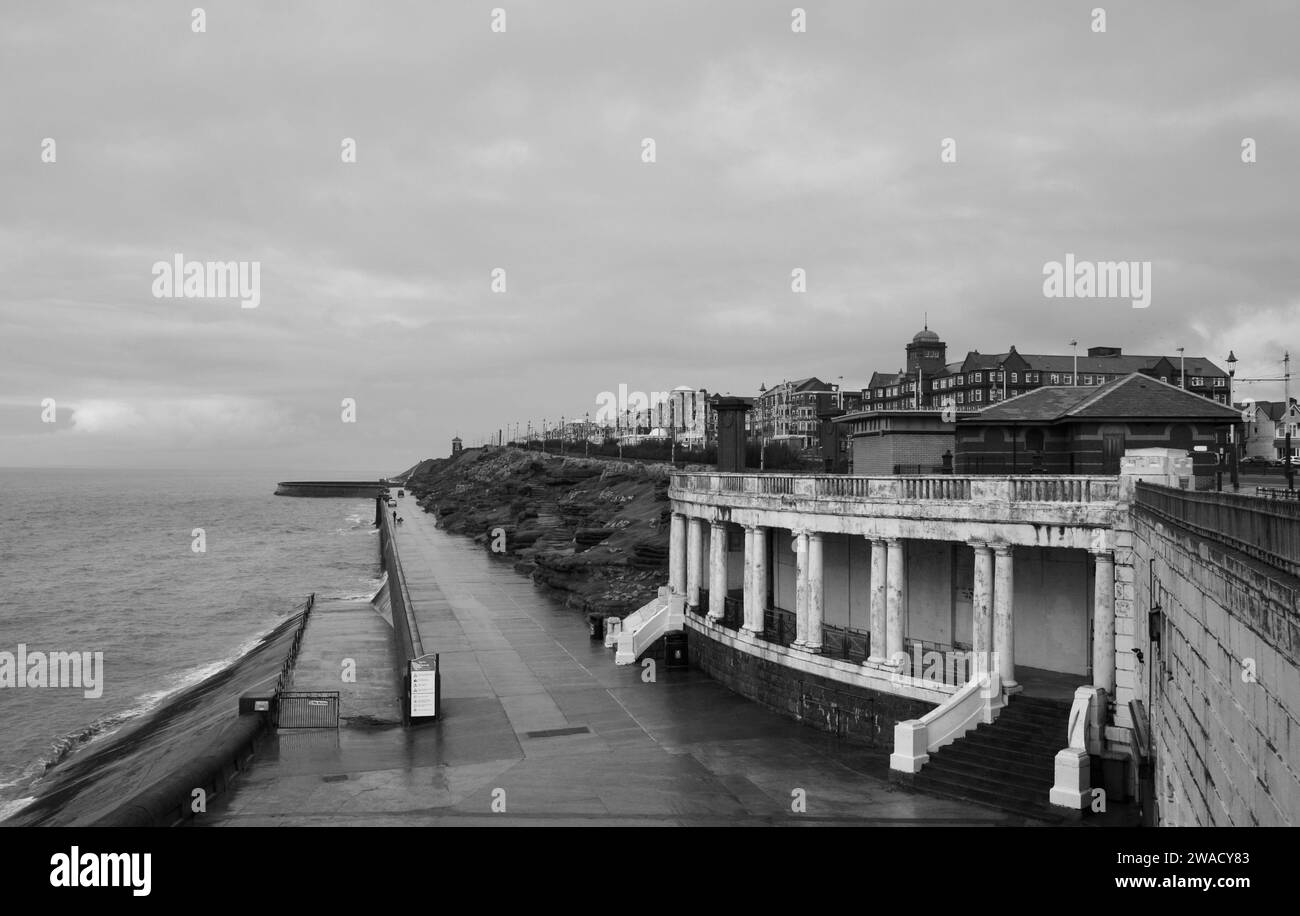 Queen's promenade blackpool Black and White Stock Photos & Images Alamy