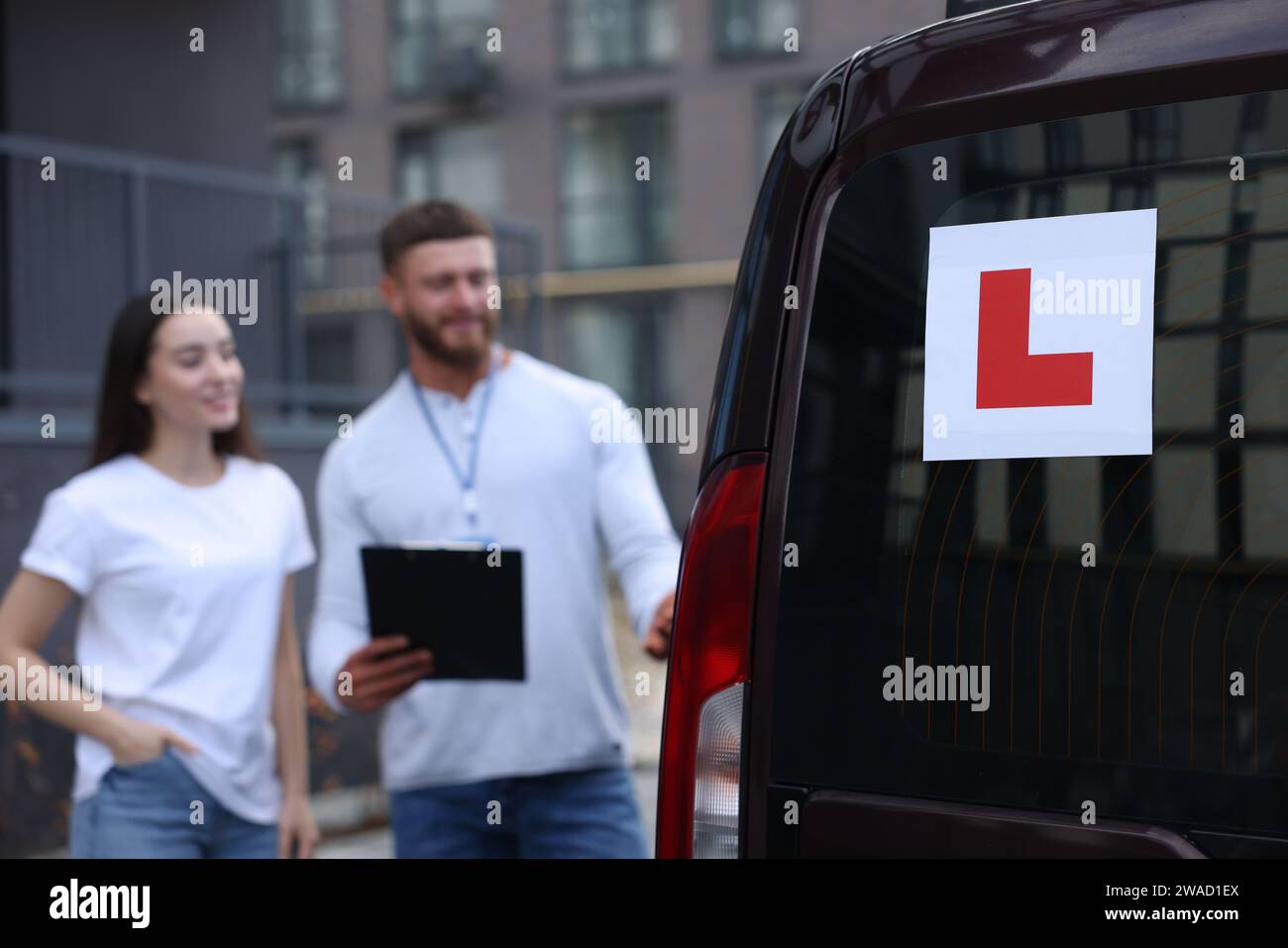 plate beginner, driving school Stock Photo - Alamy