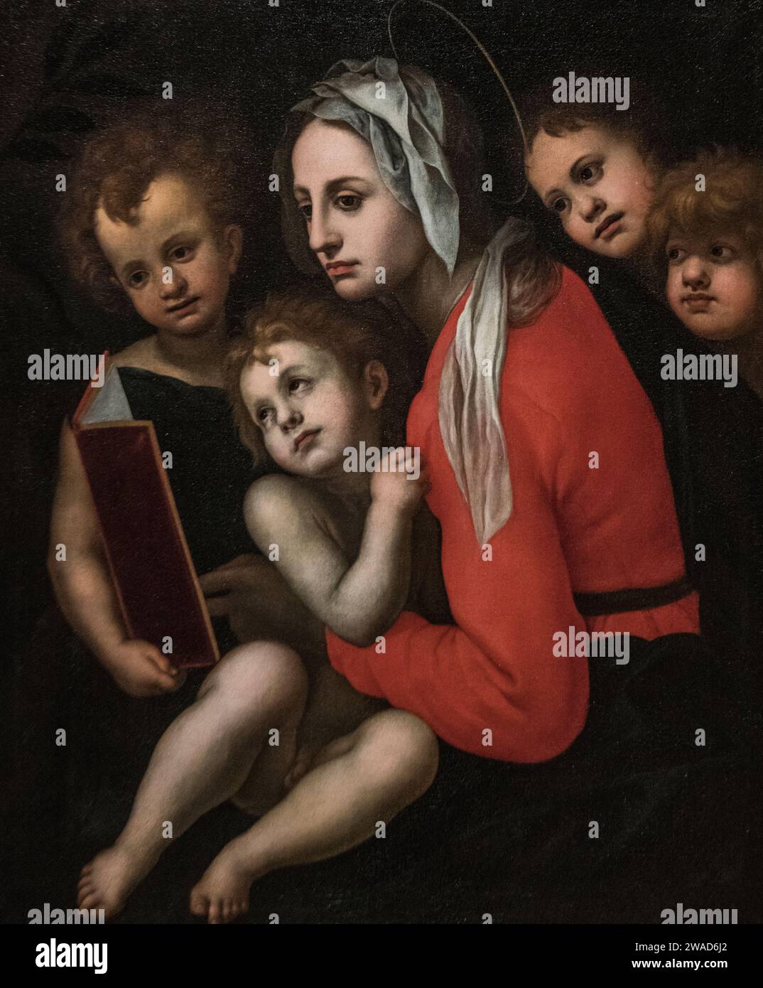 Jacopo Pontormo: 'Virgin and Child with Three Angels' (16th Century) Stock Photo