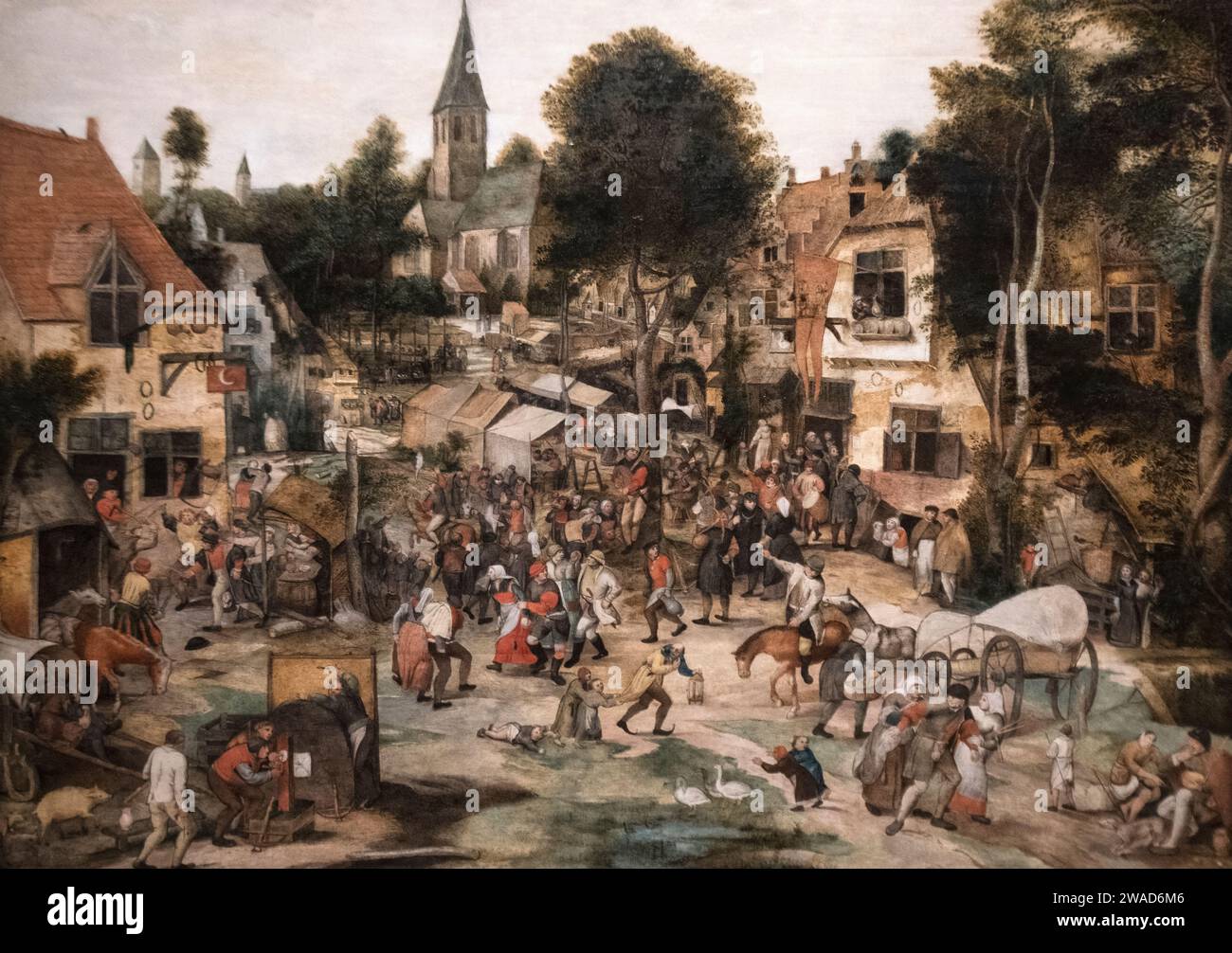 Pieter Balten: 'The Village Fair (Kermis)' - Before 1565 Stock Photo