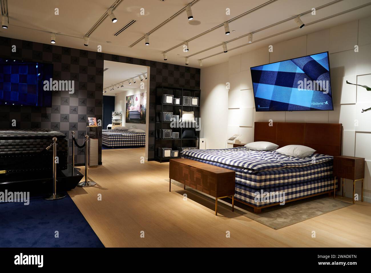 SINGAPORE - NOVEMBER 05, 2023: Interior Shot Of Hastens Store In The ...